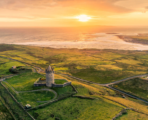Doonagore Castle Wild Atlantic Way County Clare Inspire 2 HDR